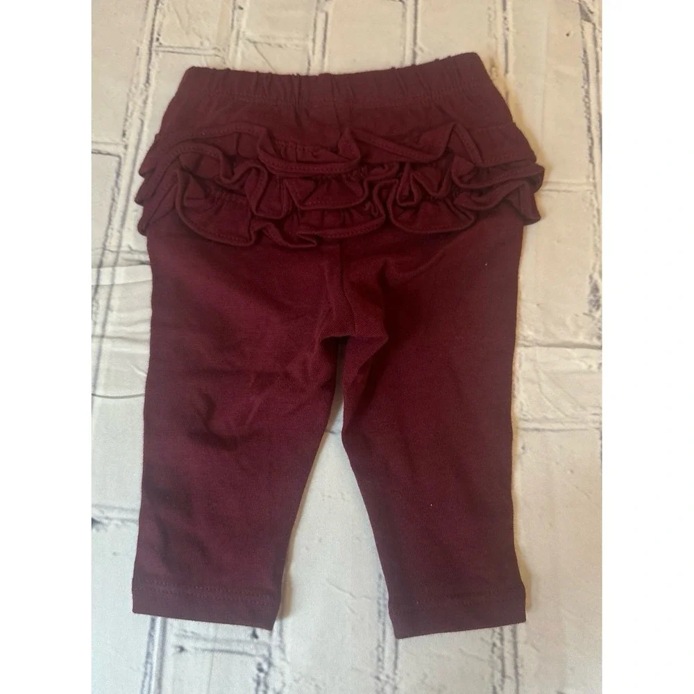 New *Lot of 5* Old Navy 0-3 Months Ruffle Butt Behind Leggings Stretch